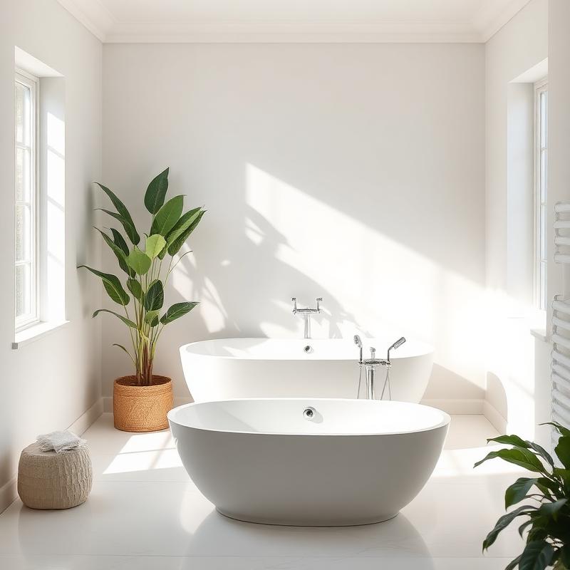 Clean modern bathroom
